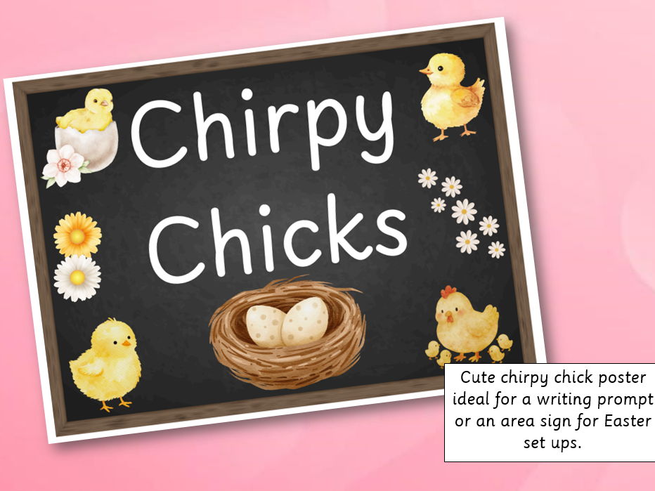 Chirpy Chicks Poster