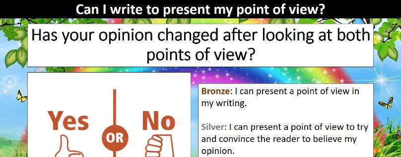 Writing to present a point of view SOL