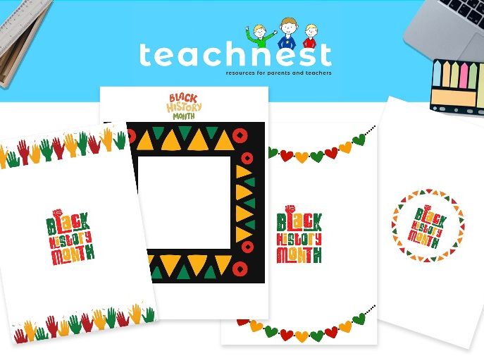 Black History Month- themed blank pages