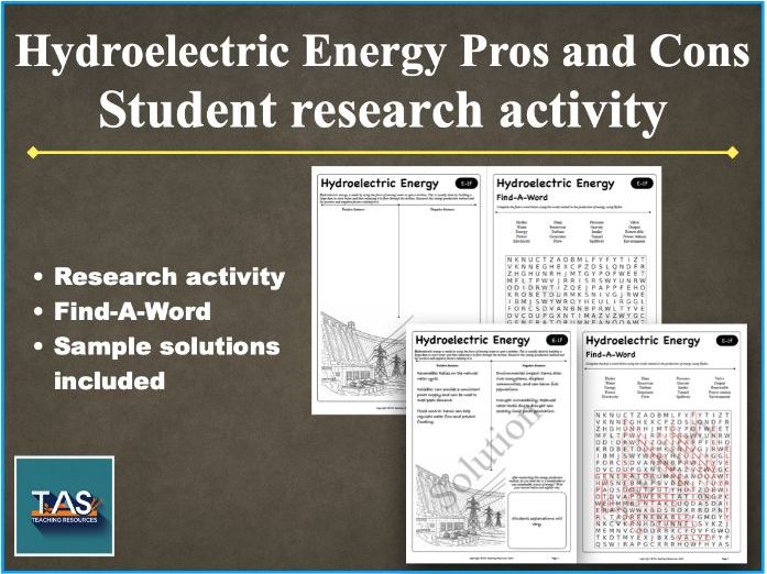 Hydroelectric Energy Research Lesson