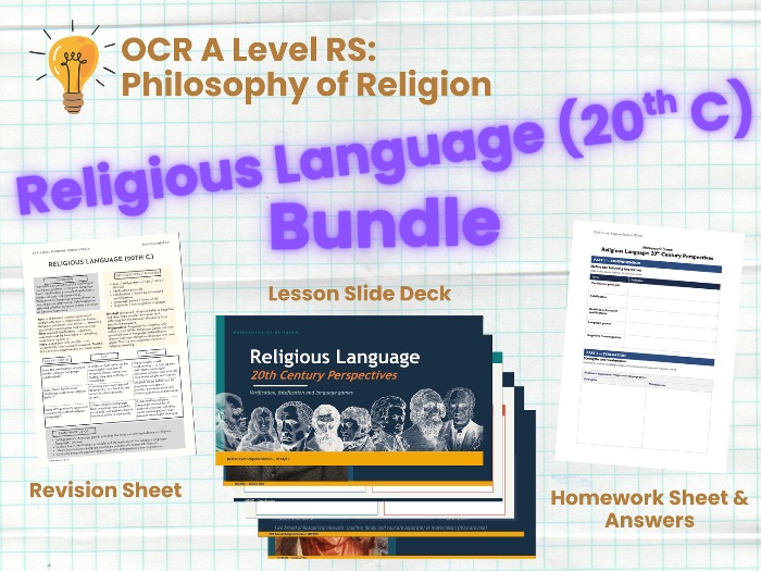 OCR A Level Religious Studies | Philosophy of Religion H573/01 | Religious Language: 20th Century