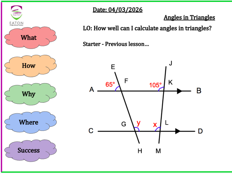 Missing Angles in Triangles