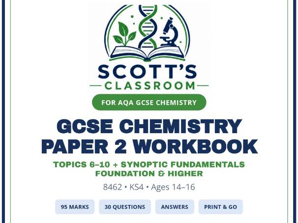 AQA GCSE Chemistry Paper 2 Workbook | 8462