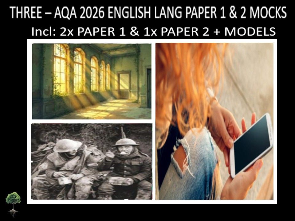 THREE - AQA PAPER 1 & 2 | 2026 FULL MOCKS | MODELS
