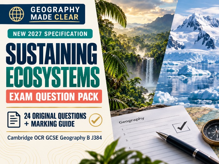 New 2027 GCSE OCR B Sustaining Ecosystems Exam Pack
