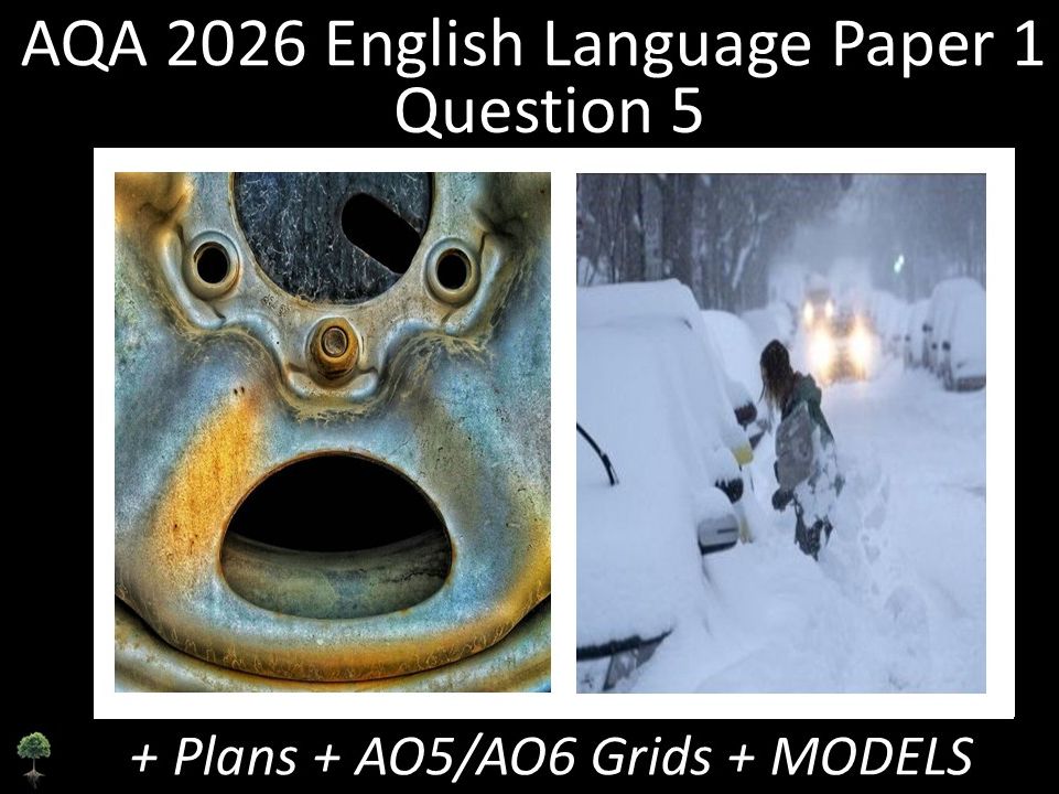 Two Question 5 - AQA 2026 GCSE English Language Paper 1 | Plans, AO Grids, Models