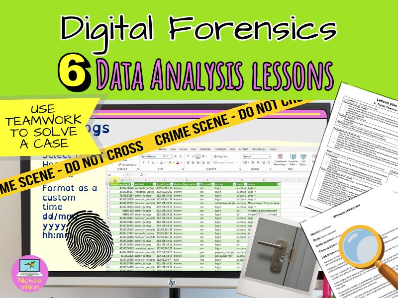 Digital Forensics | Data Science Spreadsheets unit for KS3