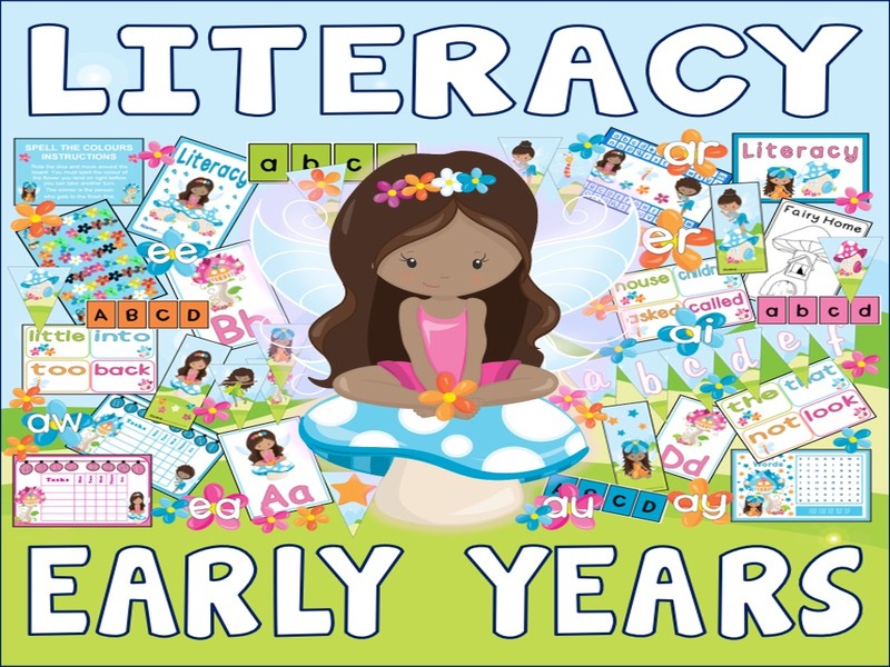 EARLY YEARS LITERACY PACK TEACHING RESOURCES ENGLISH ALPHABET PHONICS FAIRIES FAIRY THEME