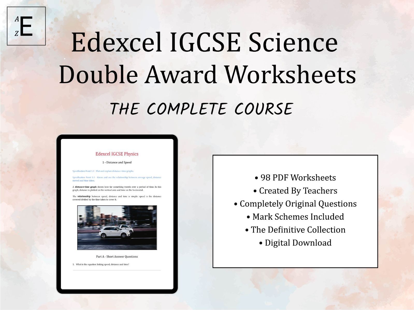 Edexcel IGCSE Double Award Science Worksheets - The Complete Course