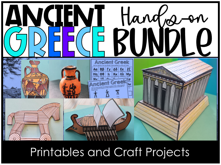Hands-on Ancient Greece Activities Art, Crafts, Model Parthenon Year 4,5,6,7
