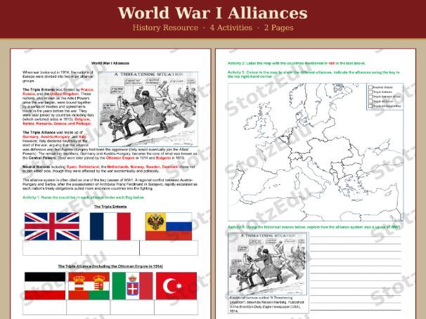 World War I Alliances