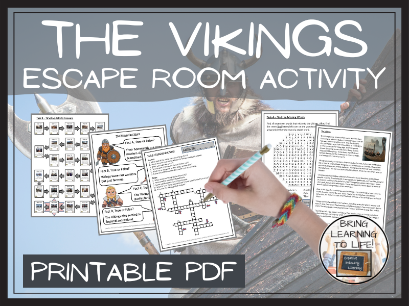 The Vikings Escape Room Activity
