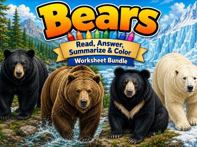 Bears Worksheet Bundle (25 Assignments)