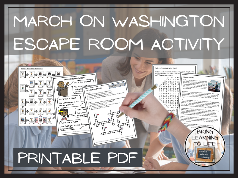 March on Washington Escape Room Activity