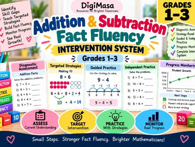 Addition & Subtraction Fact Fluency Intervention | Grades 1–3 | KS1–KS2