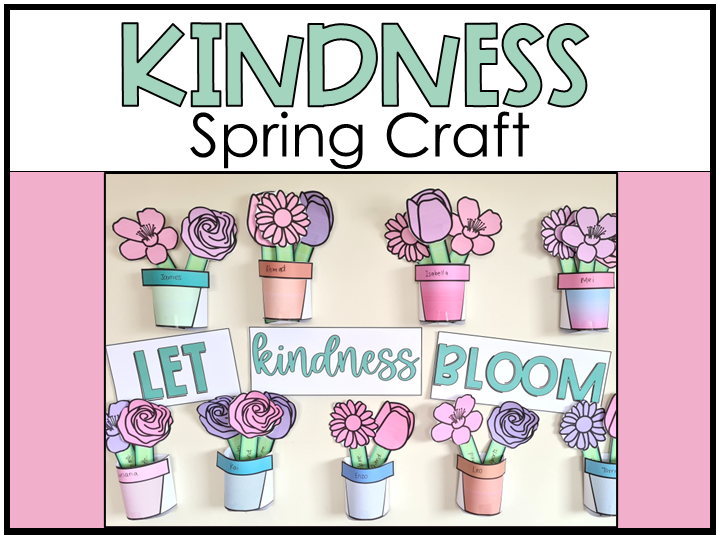 Spring Kindness Craft and Display 3D Flower Craft