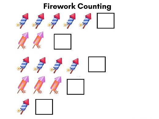 Bonfire Night Counting Fireworks to 5 | Number Formation | EYFS Maths