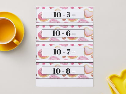 World Book Day Maths Activity – Number Bonds to 10 Subtraction | EYFS & KS1