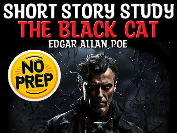 The Black Cat by Edgar Allan Poe | Gothic Literature Q&A Analysis Sub Plan