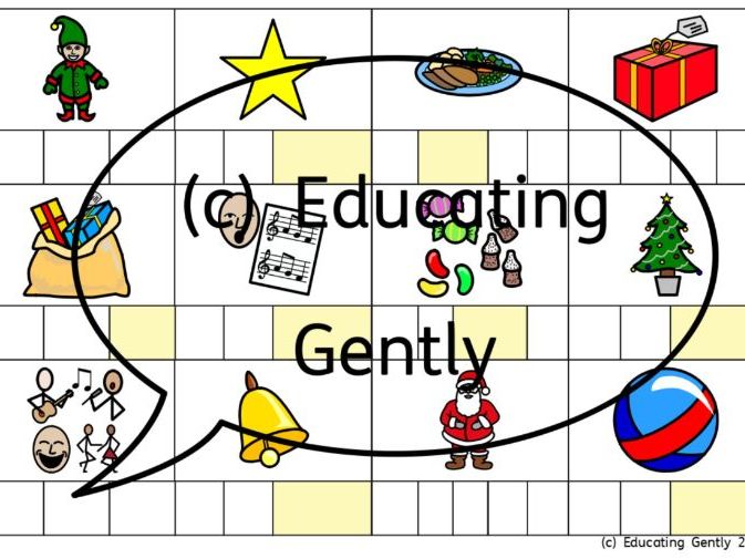Dyslexia friendly Christmas phonics Phase 2 and 3