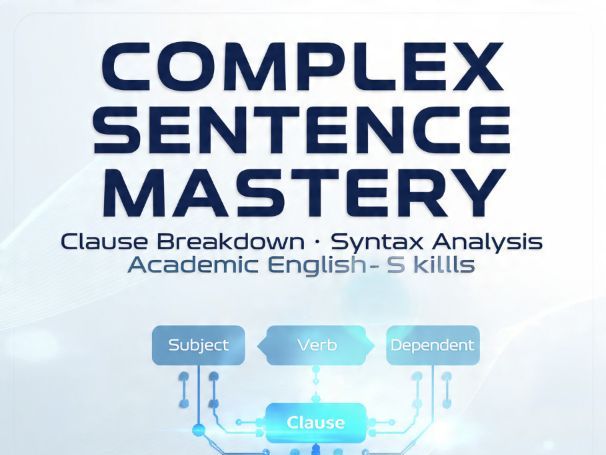 Complex Sentence Mastery Workbook