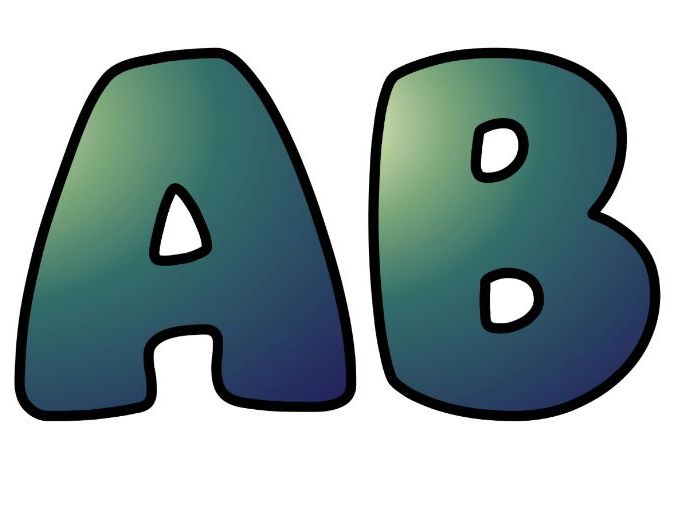 Light Fading Blue Classroom Display Lettering Set | Upper & Lowercase Letters, 0-9 and Signs
