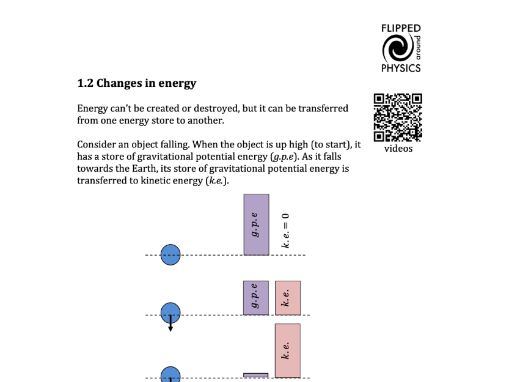 Changes in energy