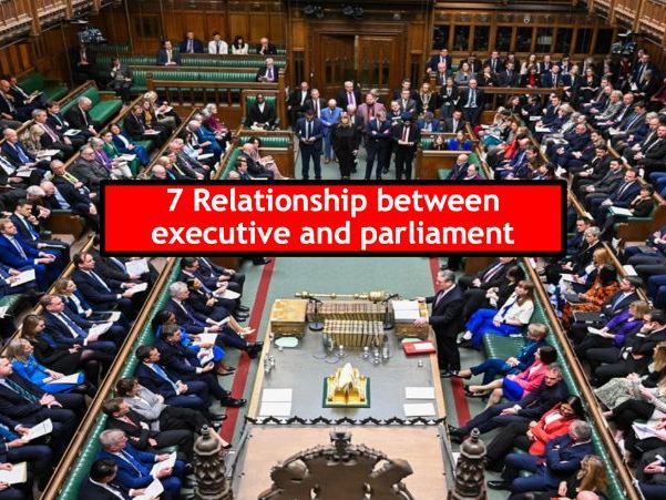 7 Relations between branches: Executive v Parliament - Relationship between executive and parliament