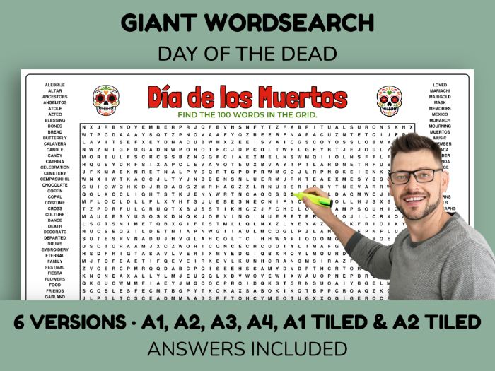 Day of the Dead Giant Wordsearch