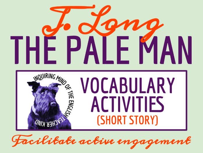 "The Pale Man" by Julius Long Vocabulary Worksheets for Halloween | Crossword Puzzle