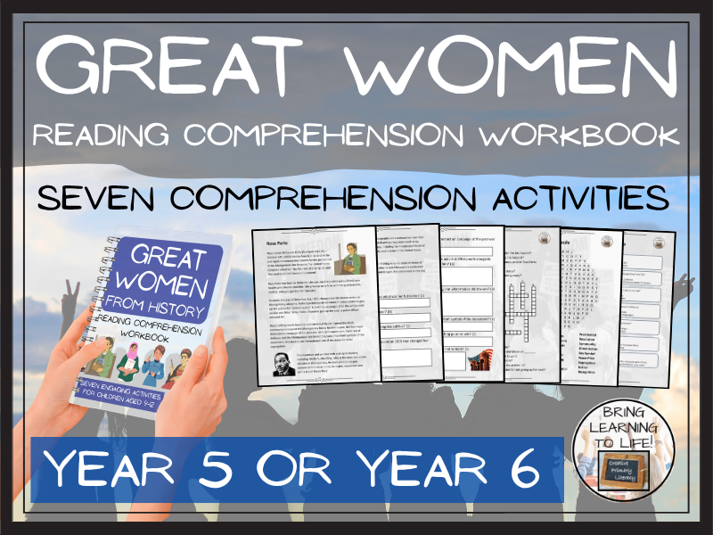 Great Women from History Reading Comprehension Workbook | Year 5 or Year 6