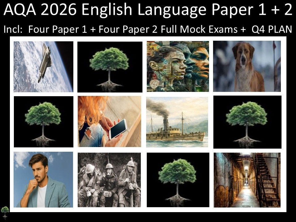 Eight AQA 2026 English Language Paper 1 + 2 Mocks | Q4 Plan