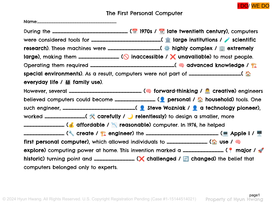 Grade 5 Research Writing | The First Personal Computer: Apple 1 & Technology History (Module 7)