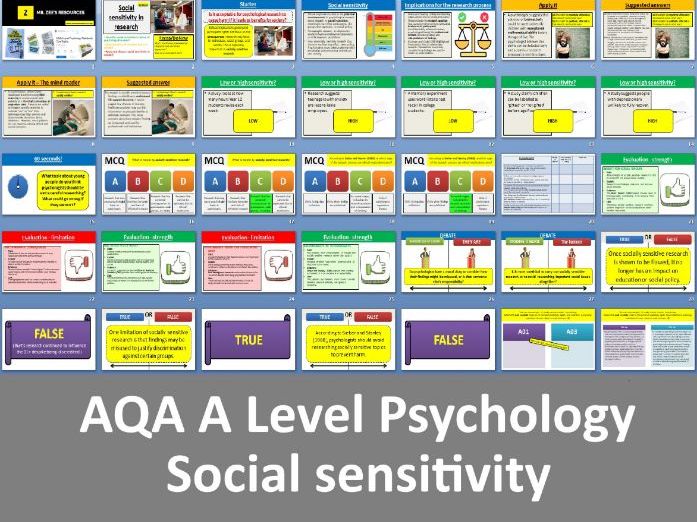 Social Sensitivity in Psychological Research | 2025 Spec - AQA A Level Psychology (Issues & debates)