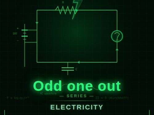 Odd One Out Electricity Worksheet CCEA GCSE Physics
