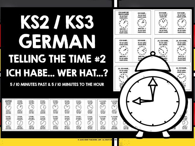 GERMAN TELLING THE TIME I HAVE, WHO HAS? #2