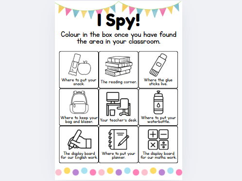 Back to School Classroom Scavenger Hunt | First Day of School Activity