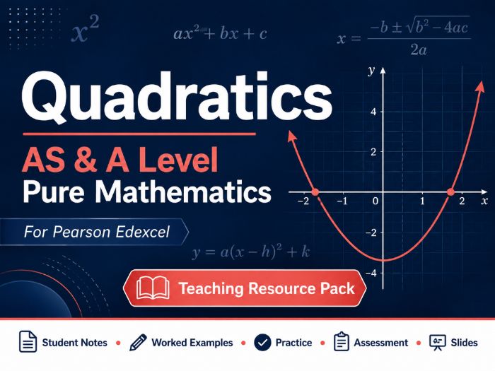 02 - Quadratics Teacher Pack - Pearson Edexcel AS/A-Level Pure Mathematics