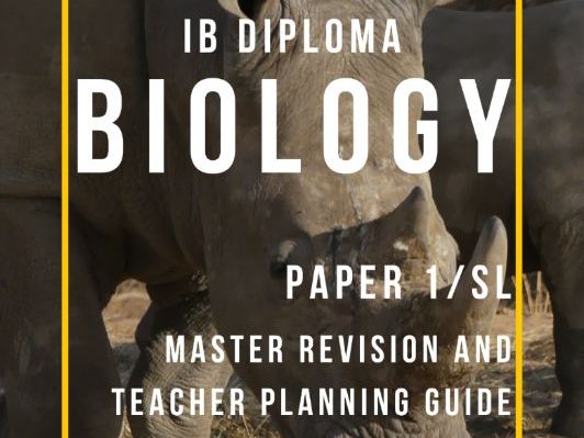 IBDP Biology Paper 1 SL | Master Revision and Teacher Planning Guide | FA2025