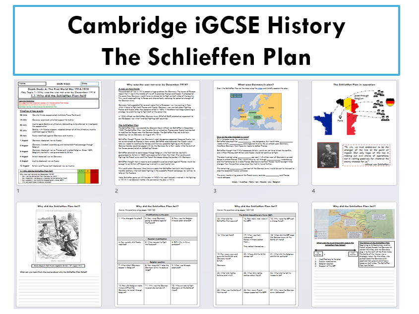 iGCSE | Schlieffen Plan