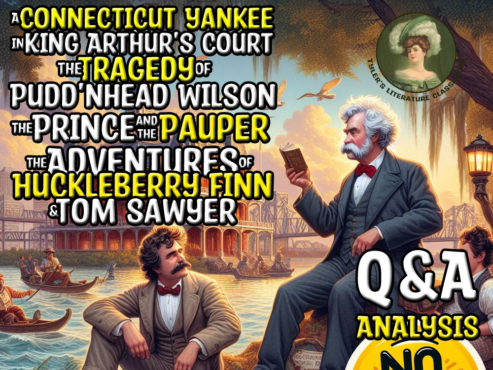 Mark Twain Top Novel Study Q&A Analysis Bundle