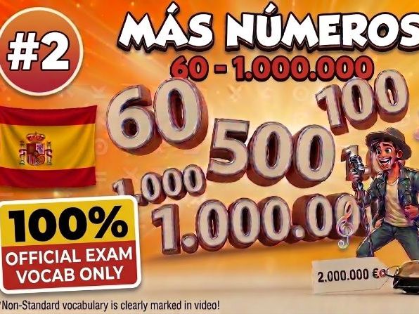 GCSE 2026 Spanish Numbers Song (60–1,000,000) AQA
