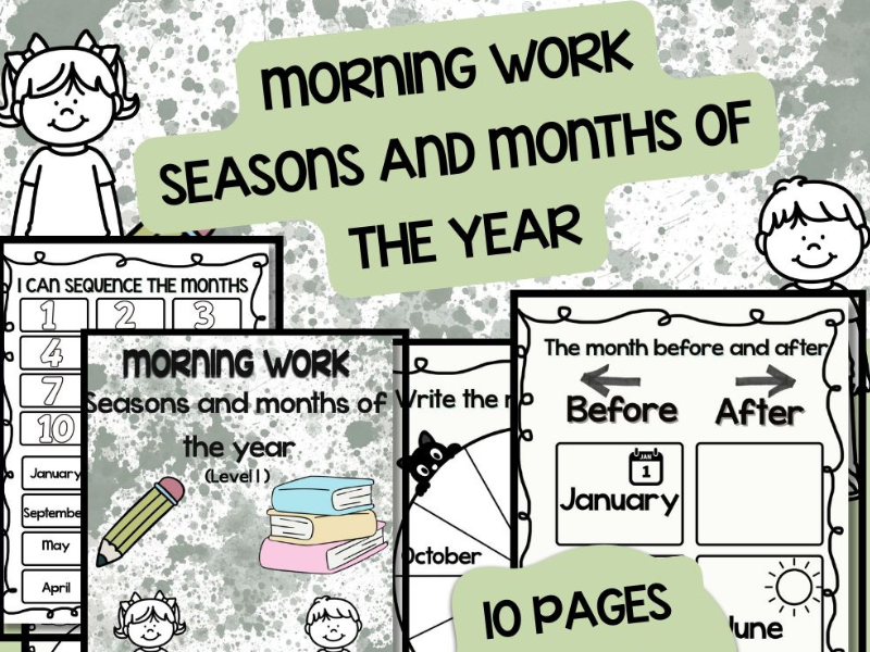 Months and Seasons Season match, Month Match
