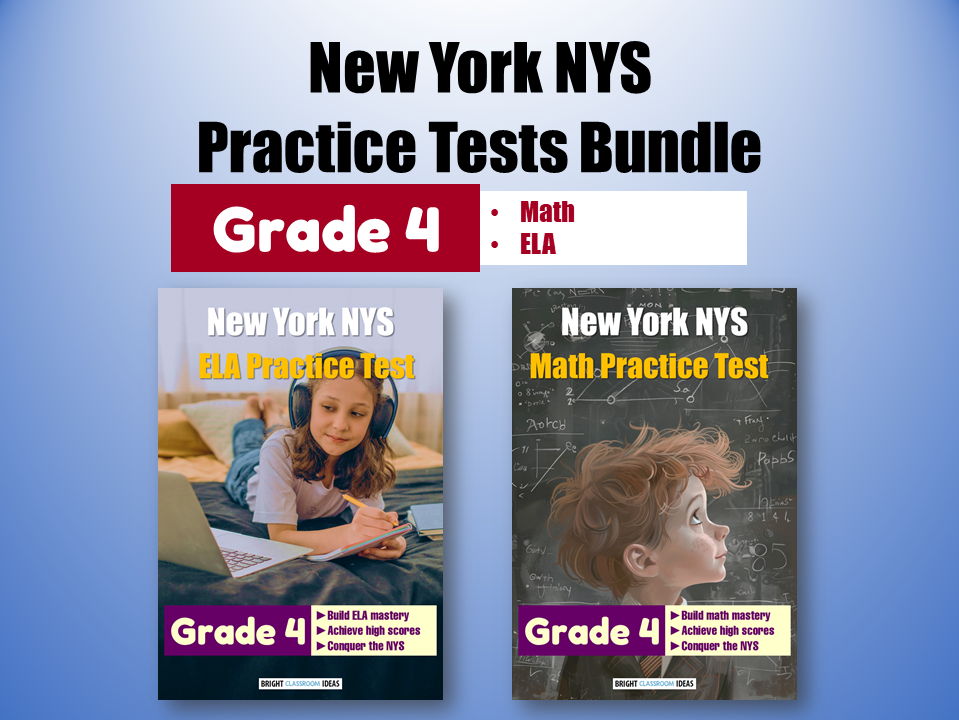 New York NYS Practice Tests Bundle for Grade 4