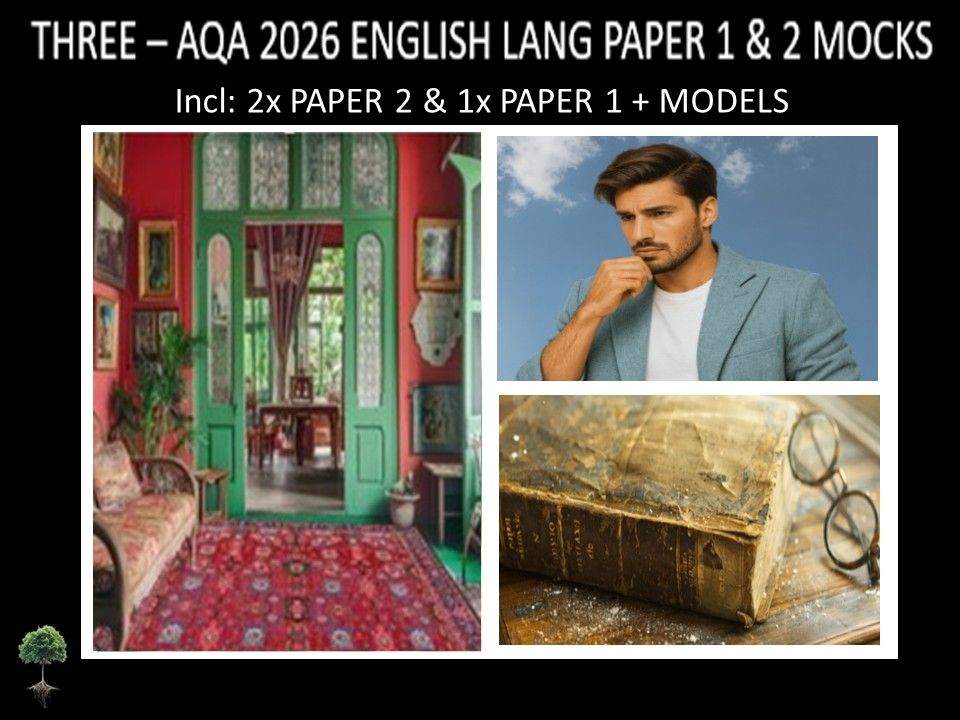 THREE - AQA PAPER 1 & 2 | 2026 FULL MOCKS | MODELS