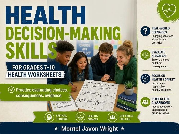 Health Decision-Making Skills for Grades 7–10 | Health Worksheets