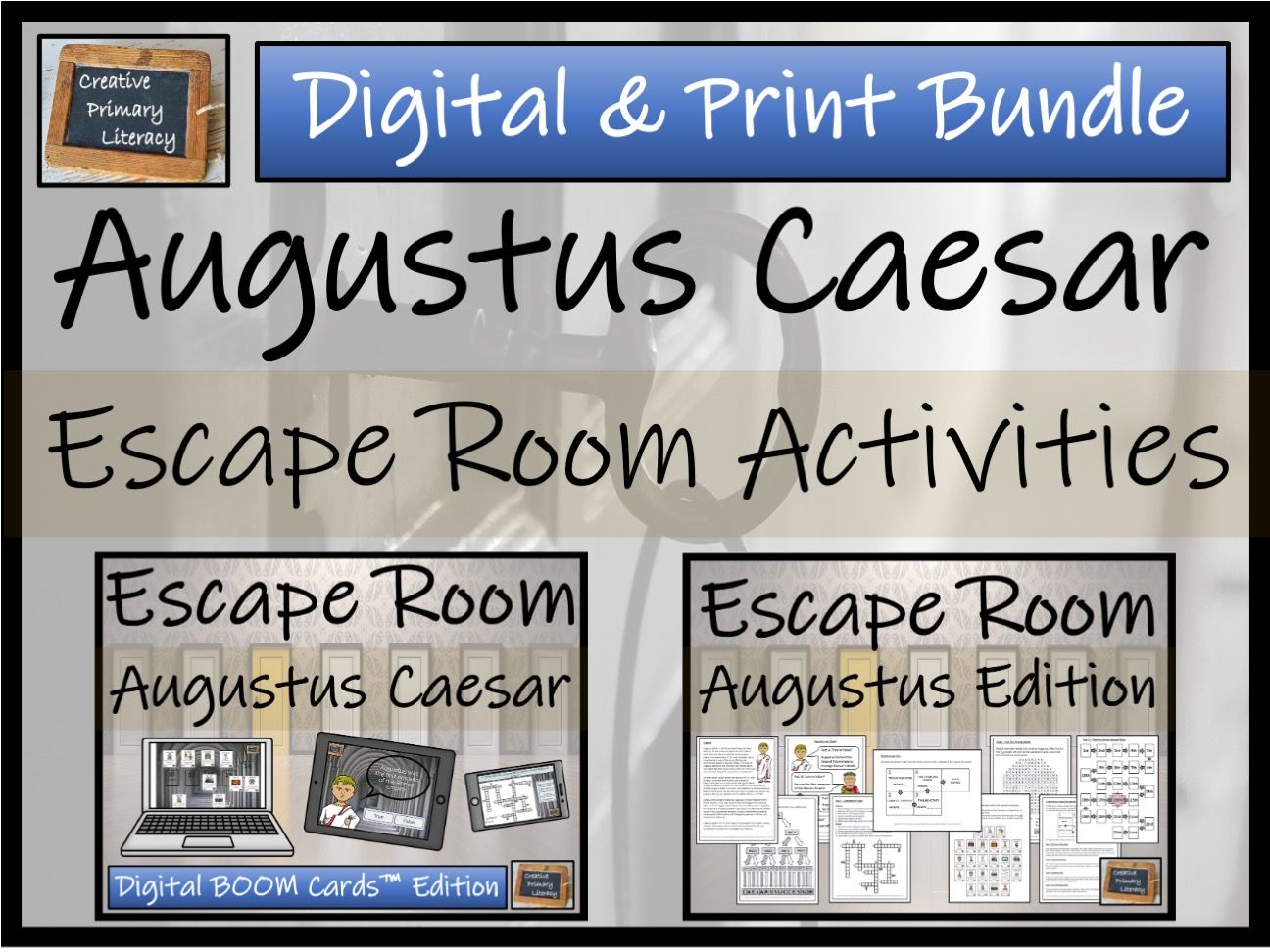 Augustus Escape Room Bundle | BOOM Cards™ Digital & Print Versions