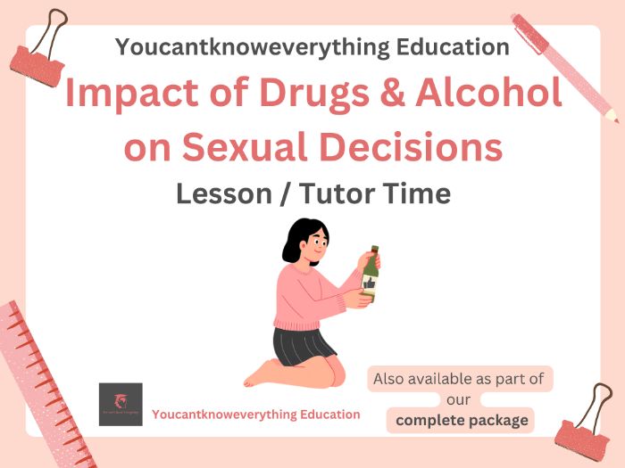 Impact of drugs and alcohol on sexual decisions Tutor Time