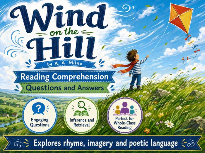 Wind on the Hill (Poem) - Comprehension - LKS2