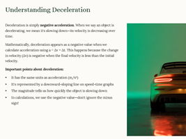 iGCSE Physics - 1.2 Motion SUPPLEMENT